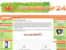 Tablet Screenshot of growshop24.de